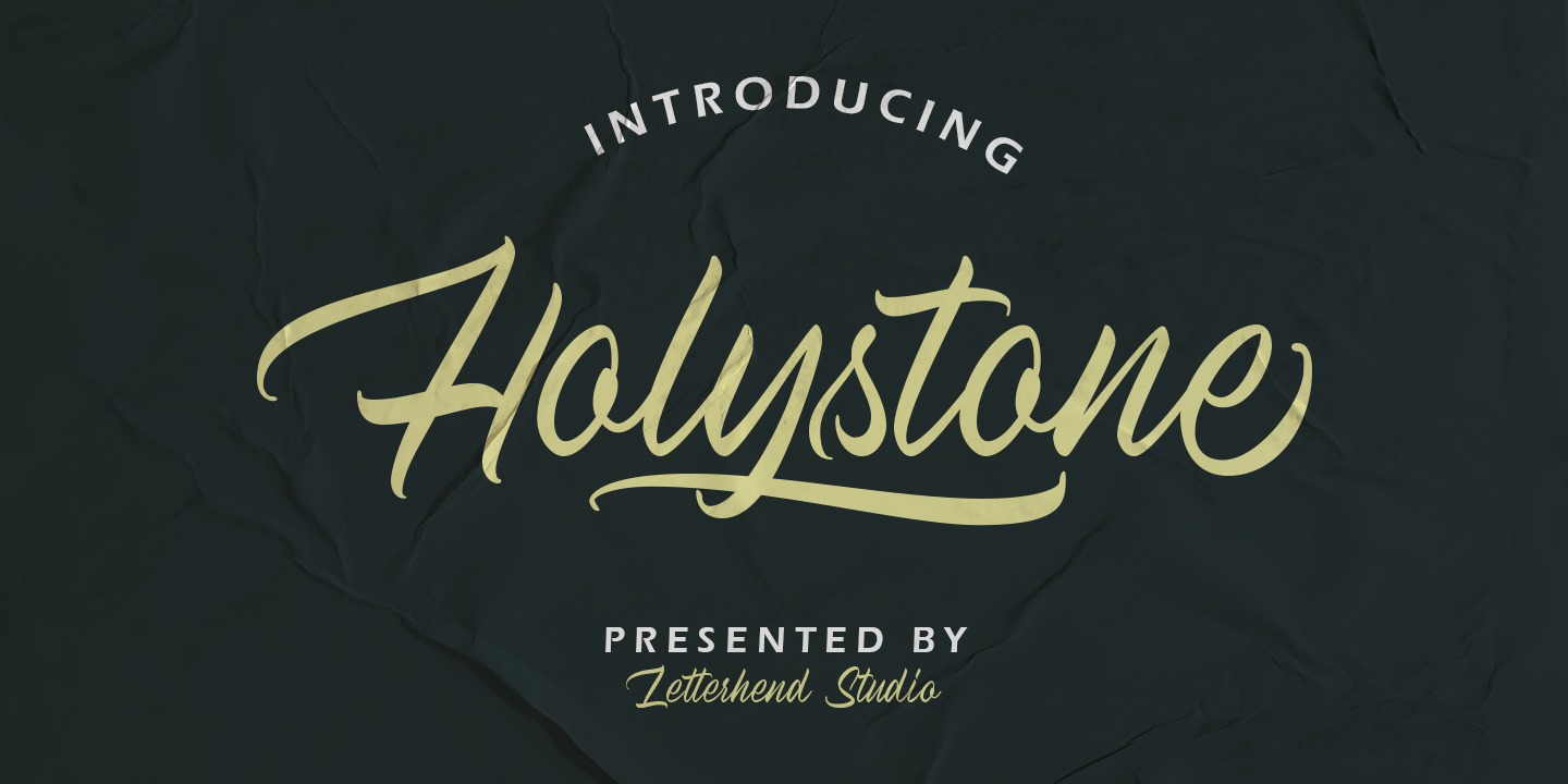 Example font Holystone #1